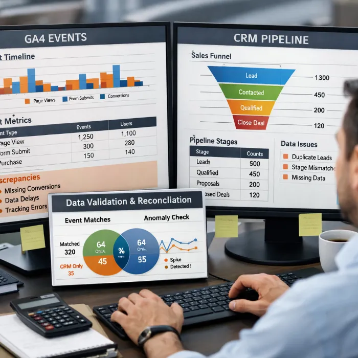 Analytics and tracking visual